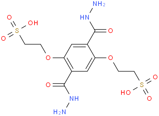 2,2'-((2,5-di(hydrazinecarbonyl)-1,4-phenylene)bis(oxy))bis(ethane-1-sulfonic acid)