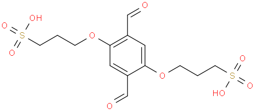 3,3'-((2,5-diformyl-1,4-phenylene)bis(oxy))bis(propane-1-sulfonic acid)