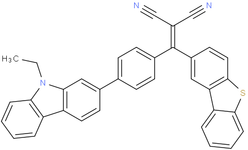 2-(dibenzo[b,d]thiophen-2-yl(4-(9-ethyl-9H-carbazol-2-yl)phenyl)methylene)malononitrile