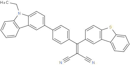 2-(dibenzo[b,d]thiophen-2-yl(4-(9-ethyl-9H-carbazol-3-yl)phenyl)methylene)malononitrile