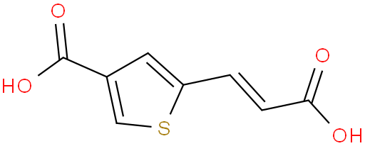 (E)-5-(2-carboxyvinyl)thiophene-3-carboxylic acid