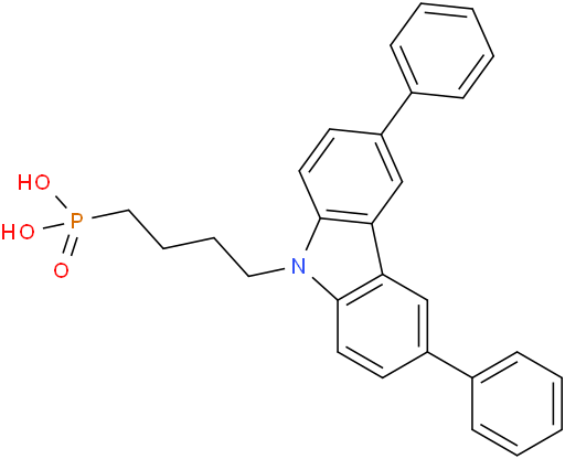 [4-(3,6-二苯基- 9H-咔唑-9基) 丁基]磷酸