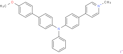 4-(4-((4'-methoxy-[1,1'-biphenyl]-4-yl)(phenyl)amino)phenyl)-1-methylpyridin-1-ium iodide