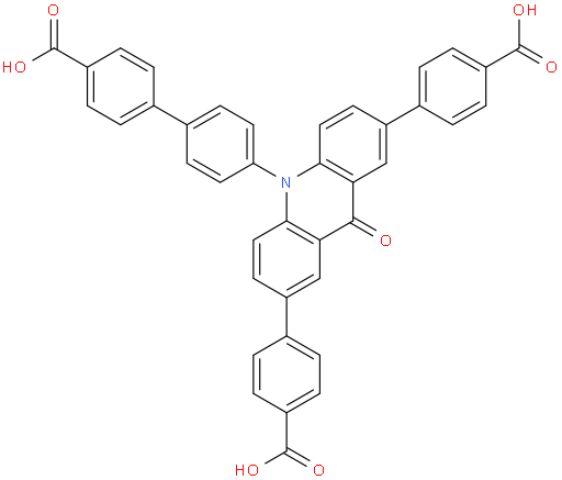 4,4'-(10-(4'-carboxy-[1,1'-biphenyl]-4-yl)-9-oxo-9,10-dihydroacridine-2,7-diyl)dibenzoic acid
