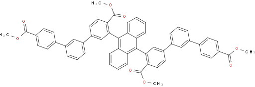 Tetramethyl 5',5''''-(anthracene-9,10-diyl)bis([1,1':3',1''-terphenyl]-4,4''-dicarboxylate)