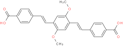 4,4'-((1E,1'E)-(2,5-dimethoxy-1,4-phenylene)bis(ethene-2,1-diyl))dibenzoic acid