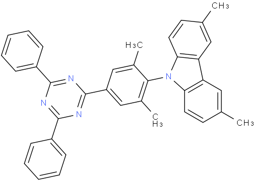 9-(4-(4,6-Diphenyl-1,3,5-triazin-2-yl)-2,6-dimethylphenyl)-3,6-dimethyl-9H-carbazole